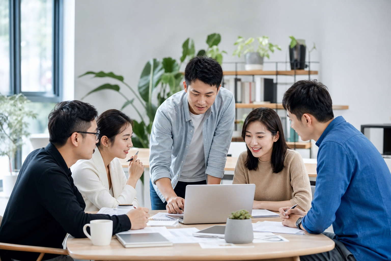 拆解岗位的企业 AI 项目协作现场